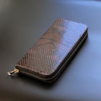 Кошелёк (Портмоне) из натуральной кожи Питона  01KP020