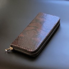 Кошелёк (Портмоне) из натуральной кожи Питона  01KP020