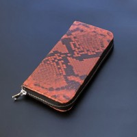 Кошелёк (Портмоне) из натуральной кожи Питона  01KP031