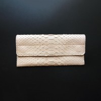 Кошелёк (Портмоне) из натуральной кожи Питона  01KP034