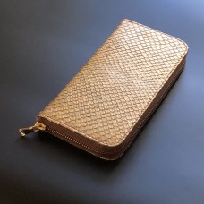 Кошелёк (Портмоне) из натуральной кожи Питона  01KP018