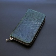 Кошелёк (Портмоне) из натуральной кожи Питона  01KP029